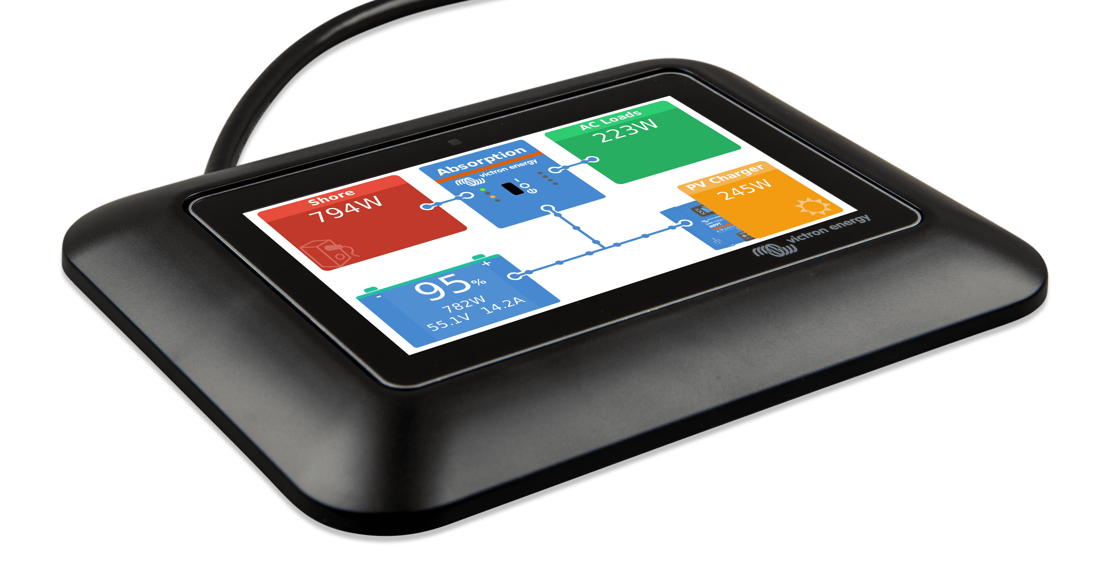 GX Touch adapter for CCGX cut-out (right)nw thumbnail