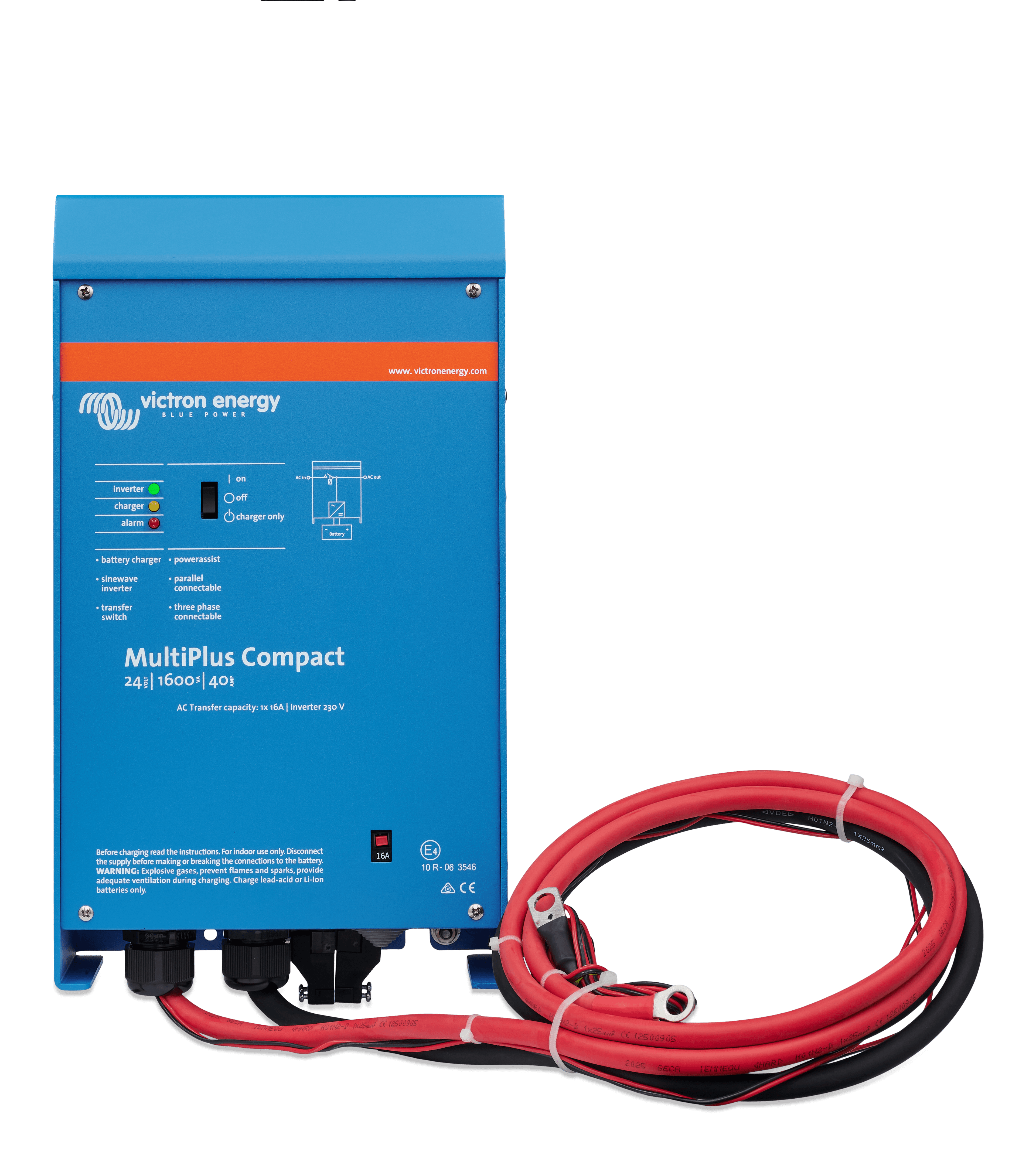 MultiPlus Compact 24V 1600VA 230Vac (Front) thumbnail
