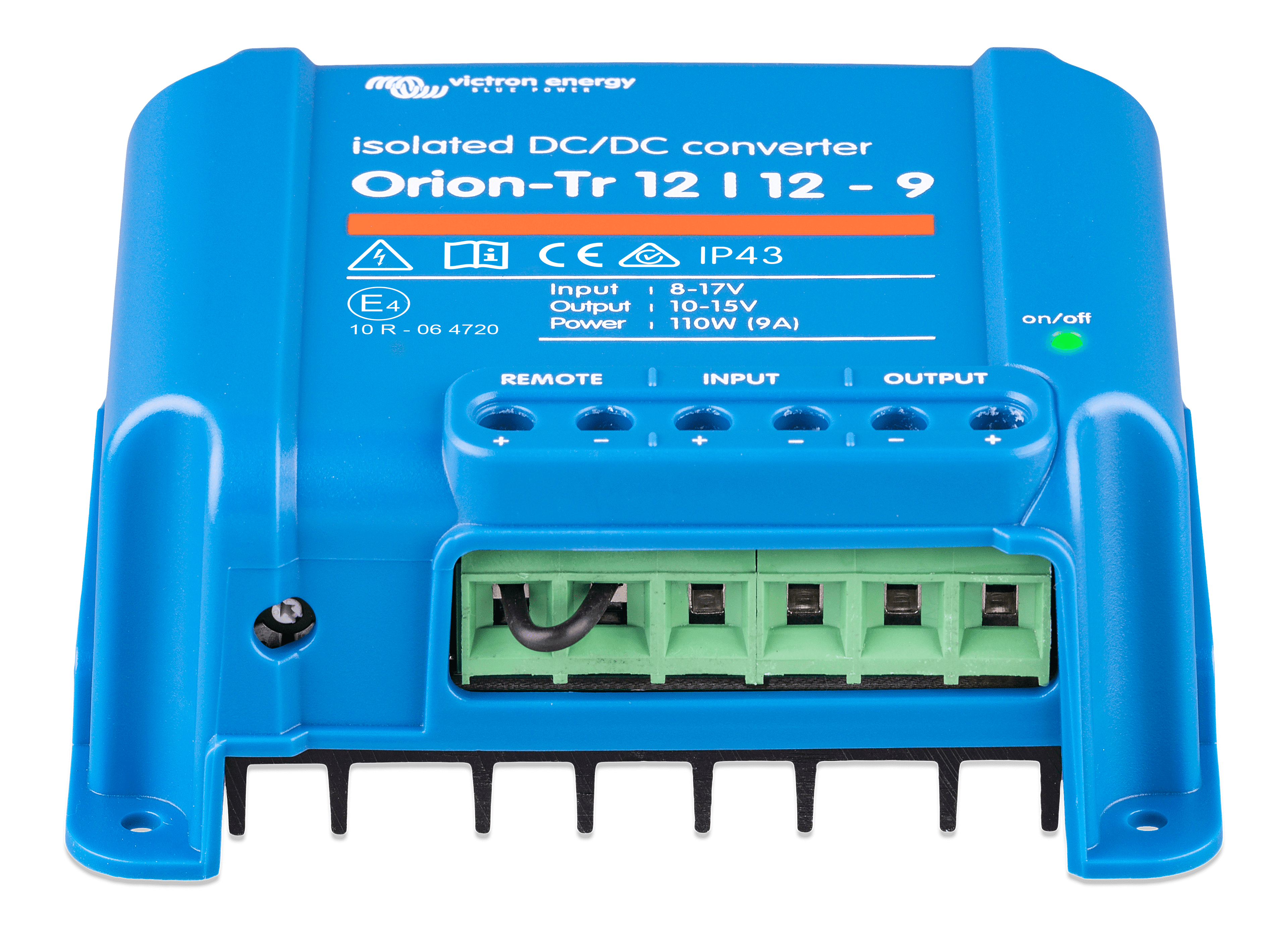 Orion-Tr 12/12-9A (110W) Isolated DC-DC converter (front) thumbnail