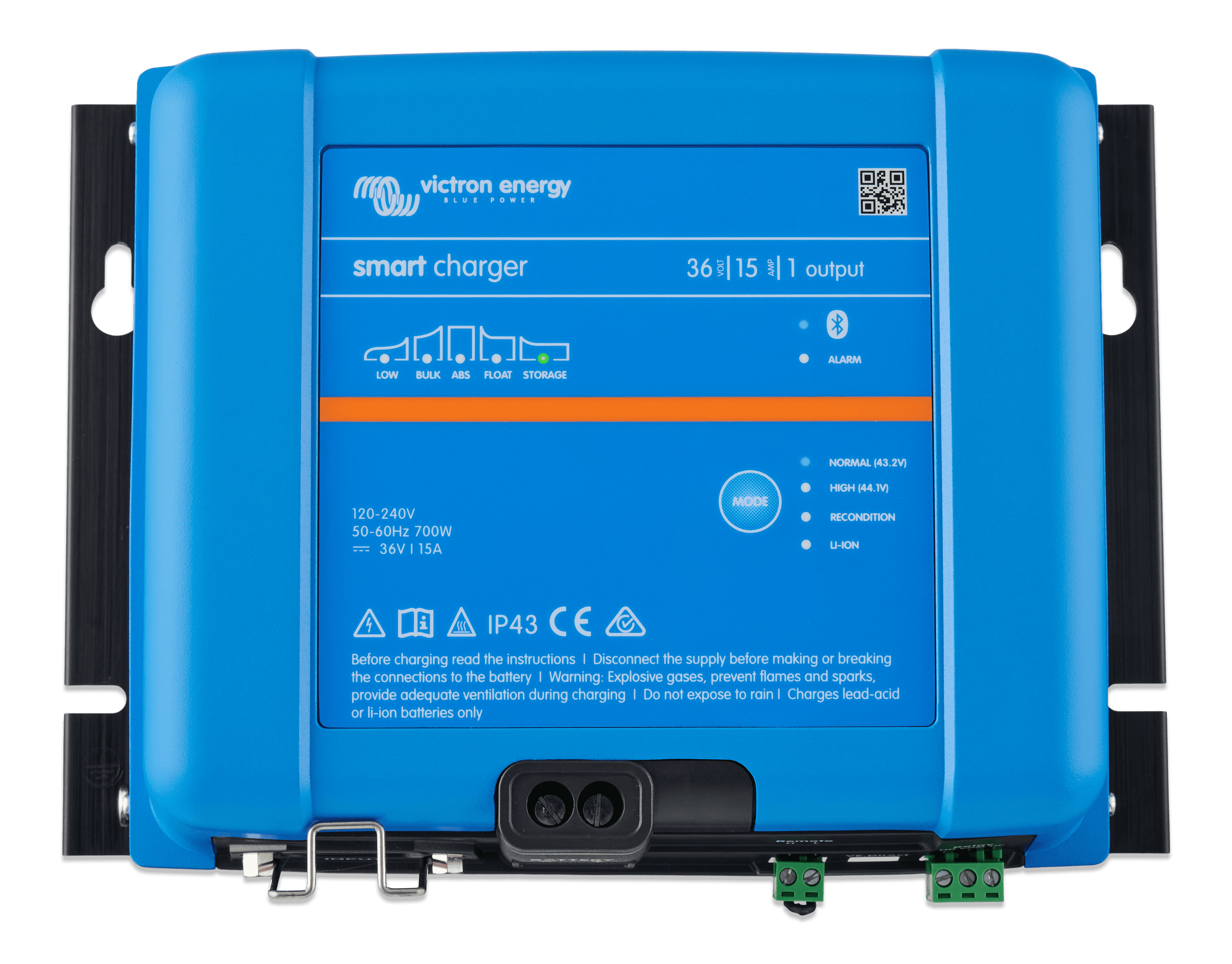 Smart IP43 Charger 36V 15A (1) 120-240V (top) thumbnail
